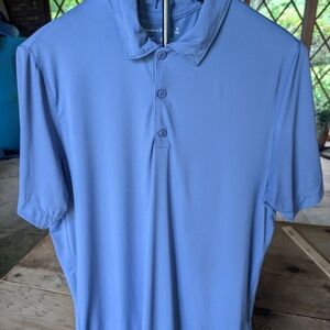 Abercrombie & Fitch Men’s M AirEase Performance Polo Shirt Blue Moisture Wicking